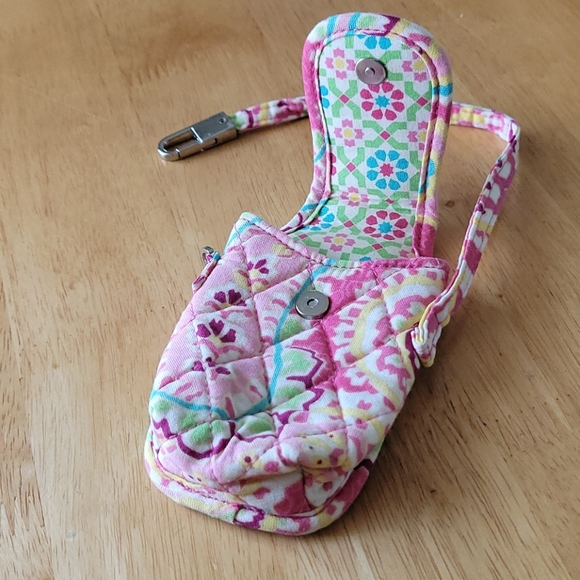Vera Bradley Pink Floral Phone Wristlet - Picture 2 of 3